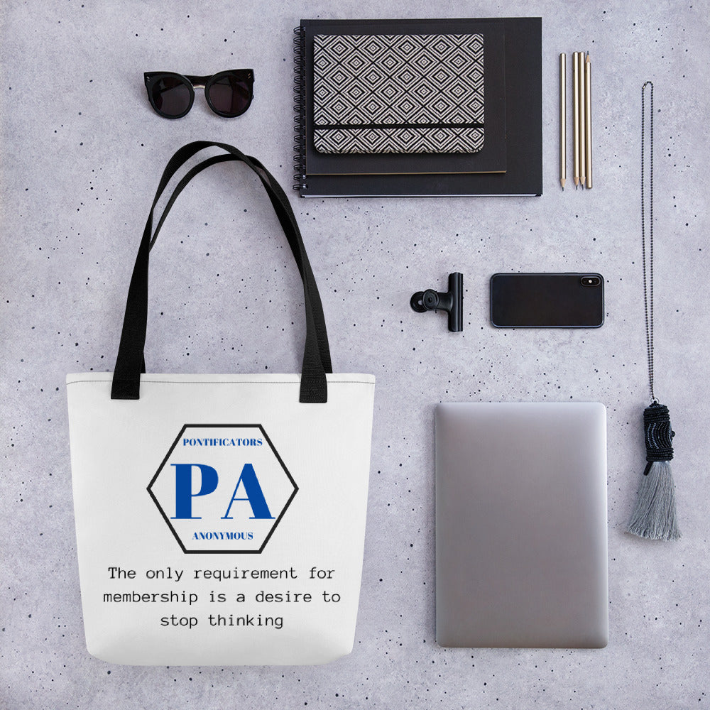 Pontificators Anonymous Requirement Tote bag