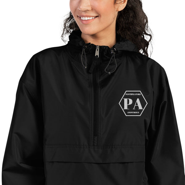 Pontificators Anonymous Embroidered Champion Packable Jacket