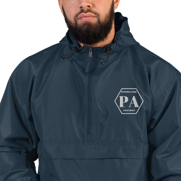 Pontificators Anonymous Embroidered Champion Packable Jacket