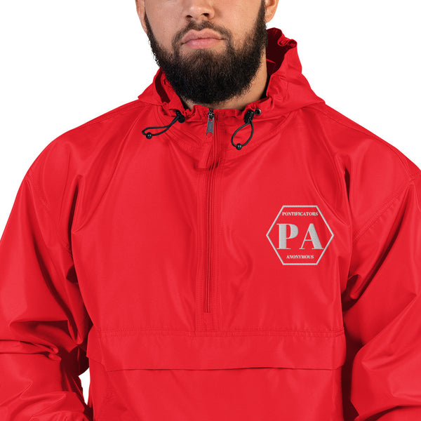 Pontificators Anonymous Embroidered Champion Packable Jacket