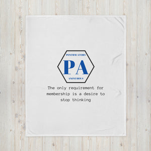 Pontificators Anonymous Requirement Throw Blanket