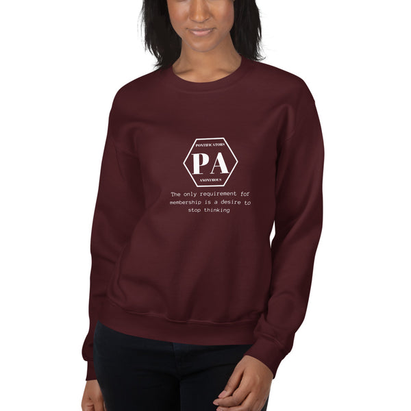 Pontificators Anonymous Requirement Sweatshirt