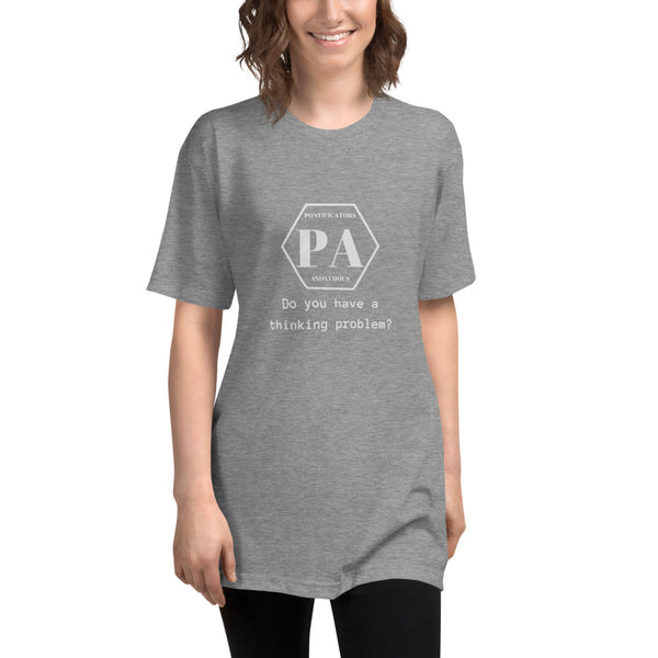 Thinking Problem Unisex Tri-Blend Track Shirt