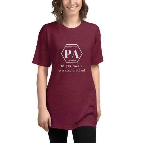 Thinking Problem Unisex Tri-Blend Track Shirt