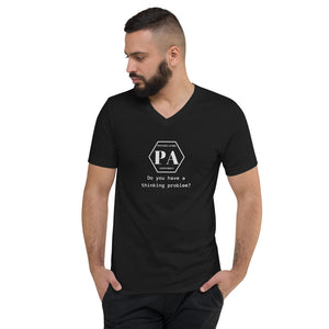 Thinking Problem Short Sleeve V-Neck T-Shirt