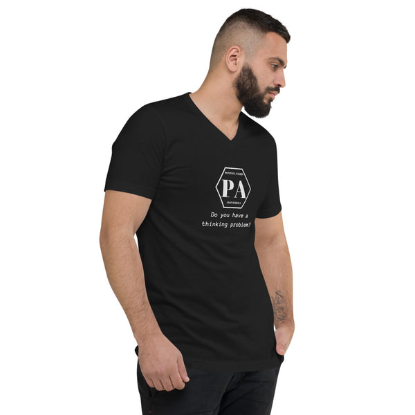 Thinking Problem Short Sleeve V-Neck T-Shirt