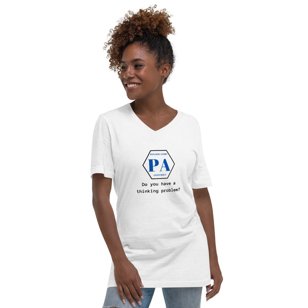 Thinking Problem Short Sleeve V-Neck T-Shirt