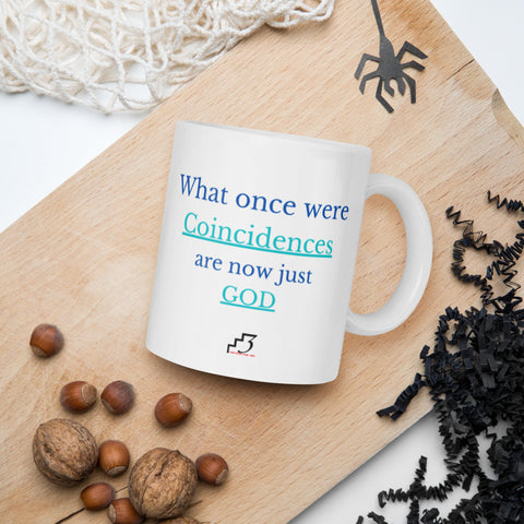 What Once Were Miracles White glossy mug