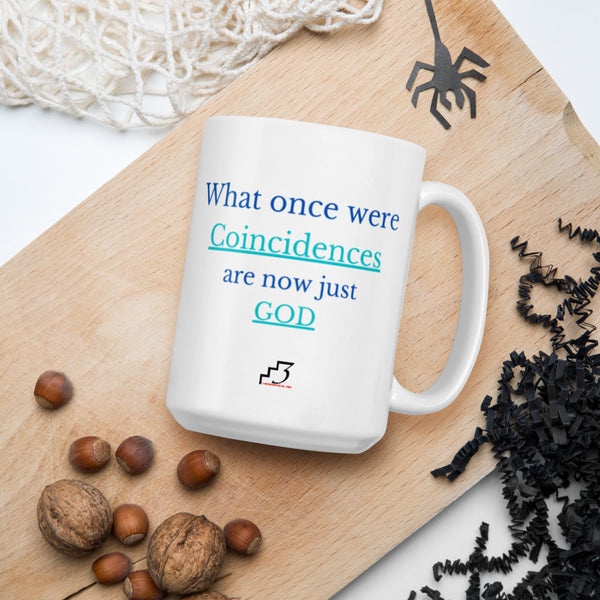 What Once Were Miracles White glossy mug