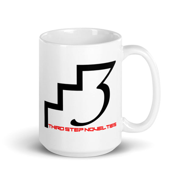 3rd Step Logo White glossy mug