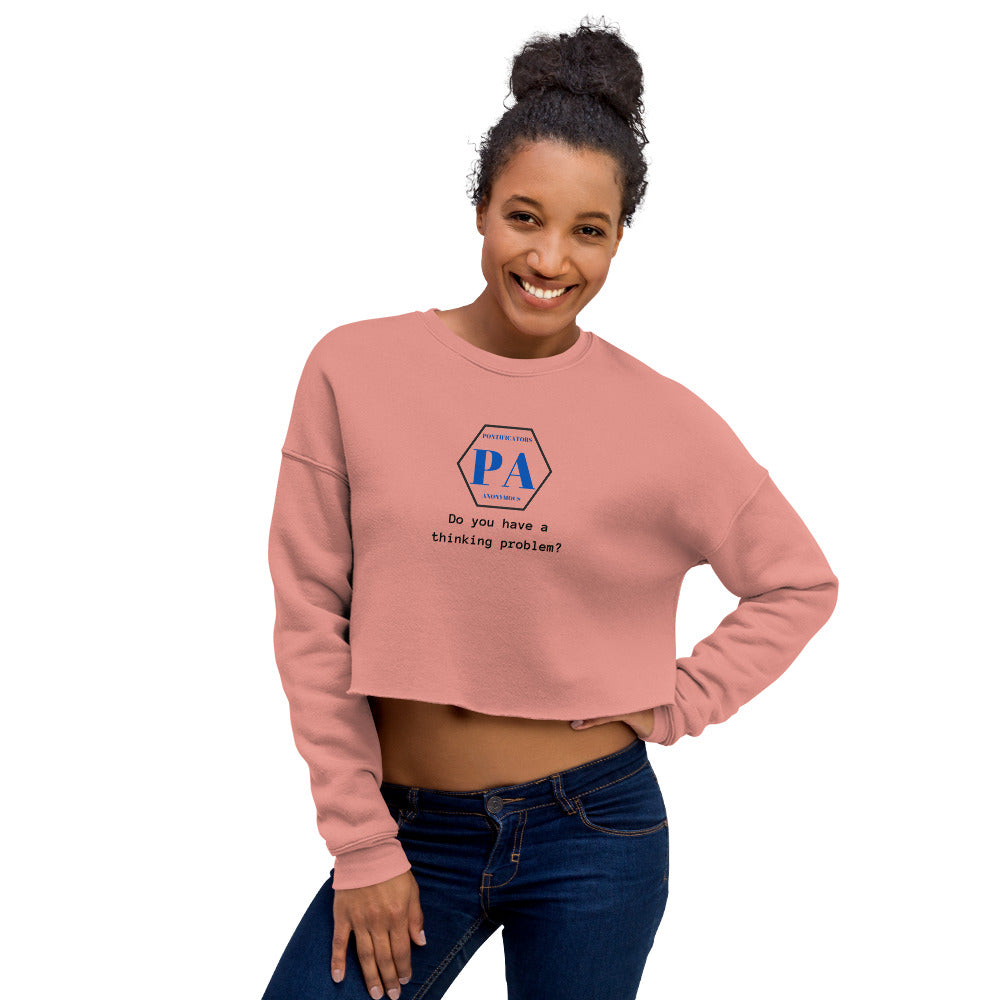 Thinking Problem Crop Sweatshirt