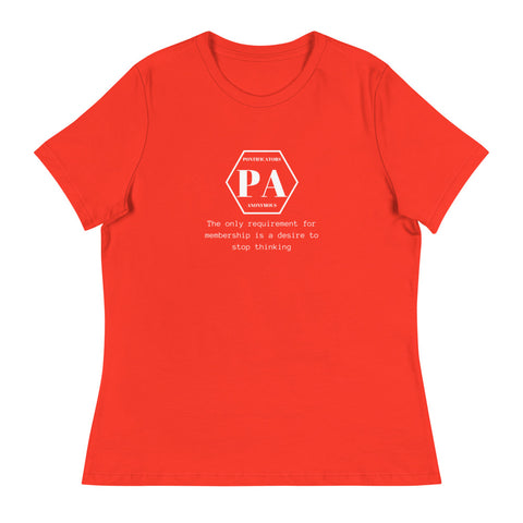 Pontificators Anonymous Requirement Women's Relaxed T-Shirt